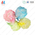 lady mesh pouf scrub shower bath sponge